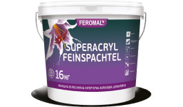 Білосніжна фінішна акрилова шпаклівка FEROMAL 1 SUPERACRYL FEINSPACHTEL