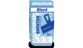 Клей для піно- та газобетонних блоків SHPATEN BLOCK